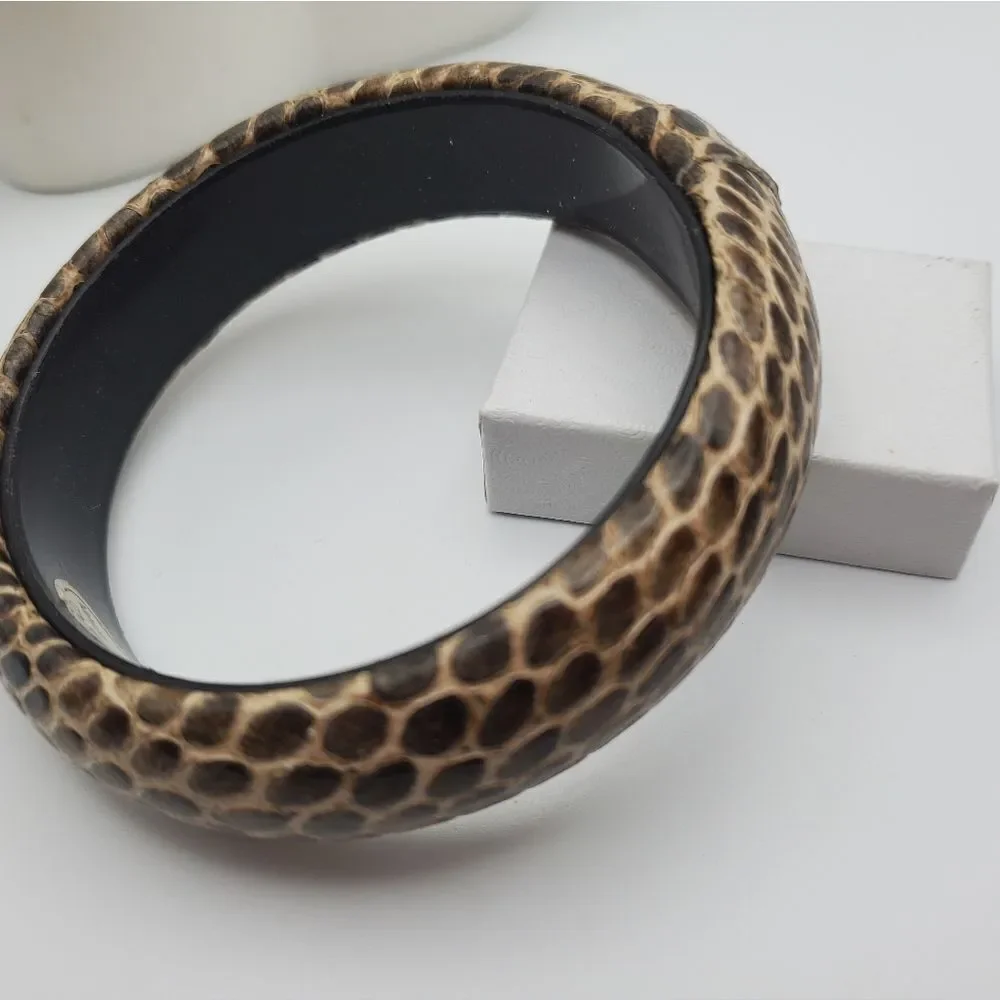 Tortoise shell bricklayer bracelet bangle‎